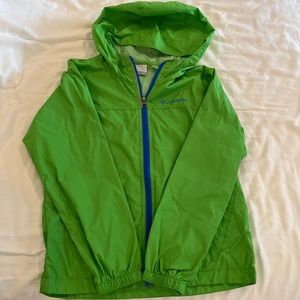 Boys Columbia green rain jacket size S (8)